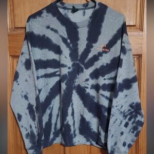 Tie dye crew neck sweatshirt